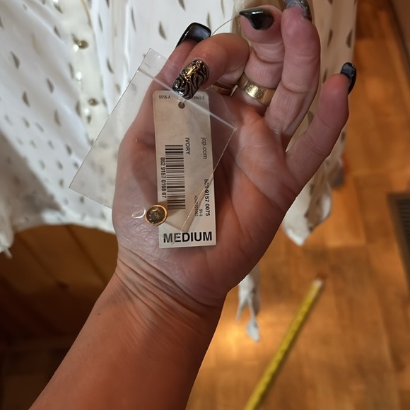 NWT Allen B Sheer Blouse - Picture 5 of 5